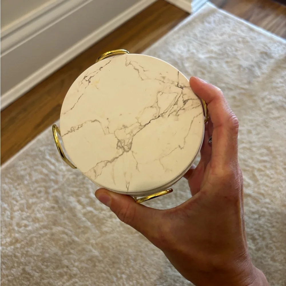 Amazon marble coasters with gold holder I never used them
